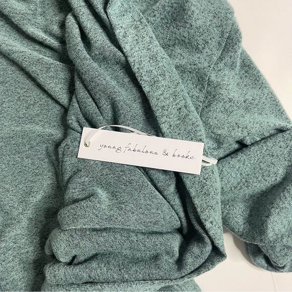 Young Fabulous & Broke Otowa Hooded Open Cardigan Sweater Oversized Size Small - Picture 9 of 11